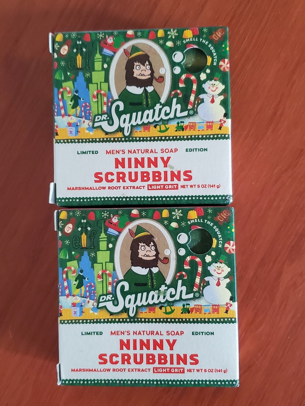Dr. Squatch Ninny Scrubbins Men’s Natural Soap Limited Edition New Light Grit